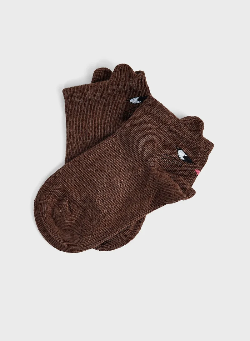 H&M Kids 5 Pack Assorted Ankle Socks