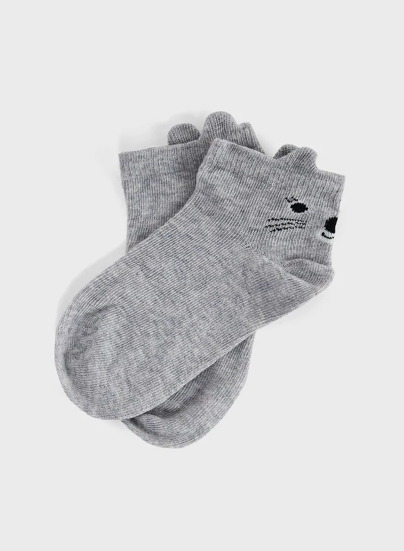 H&M Kids 5 Pack Assorted Ankle Socks