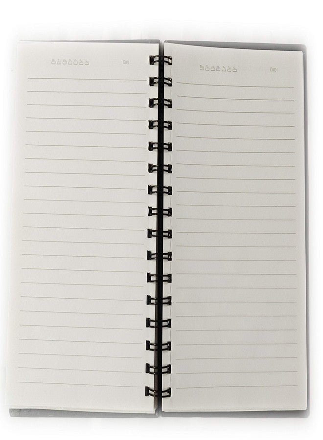 AccuPrints wiro Hard bound Size -A5 (6 by 9 inch) Notebook Diary Ruled 200 pages-Notebook Diary (Black) - Image 3