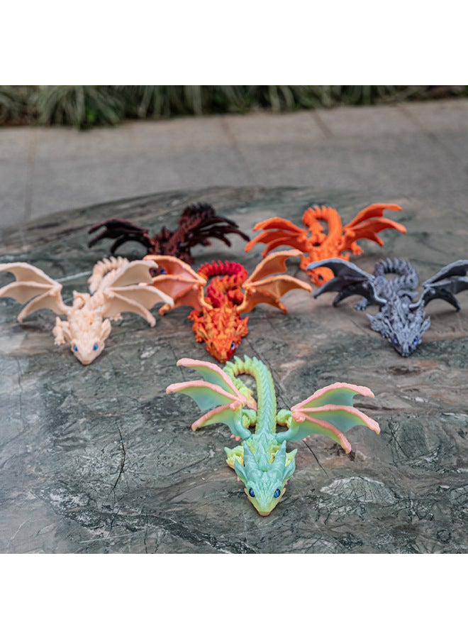 Explosions Printing Dragon Wings Ornaments Toy Joint Simulation Crafts Handmade Creative Gift Movable-Colour:Eye Color Is Random  - Image 2