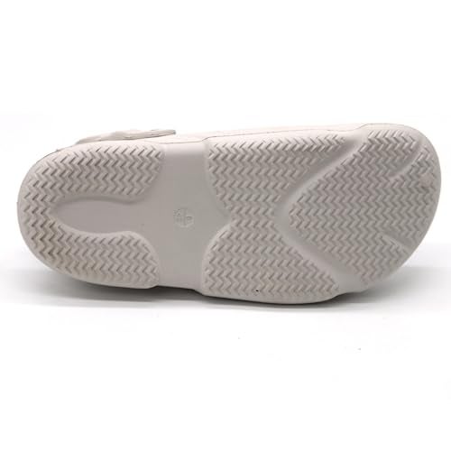 SVAAR Men Premium Comfortable Clogs || Effortless All-Day Ease with Supportive Back Strap Sandals Off White,6 UK - Image 4