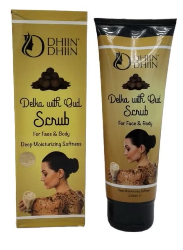 DHIN DHIN Dilka Deep Moisturizing Face & Body Scrub with Oud 250ml