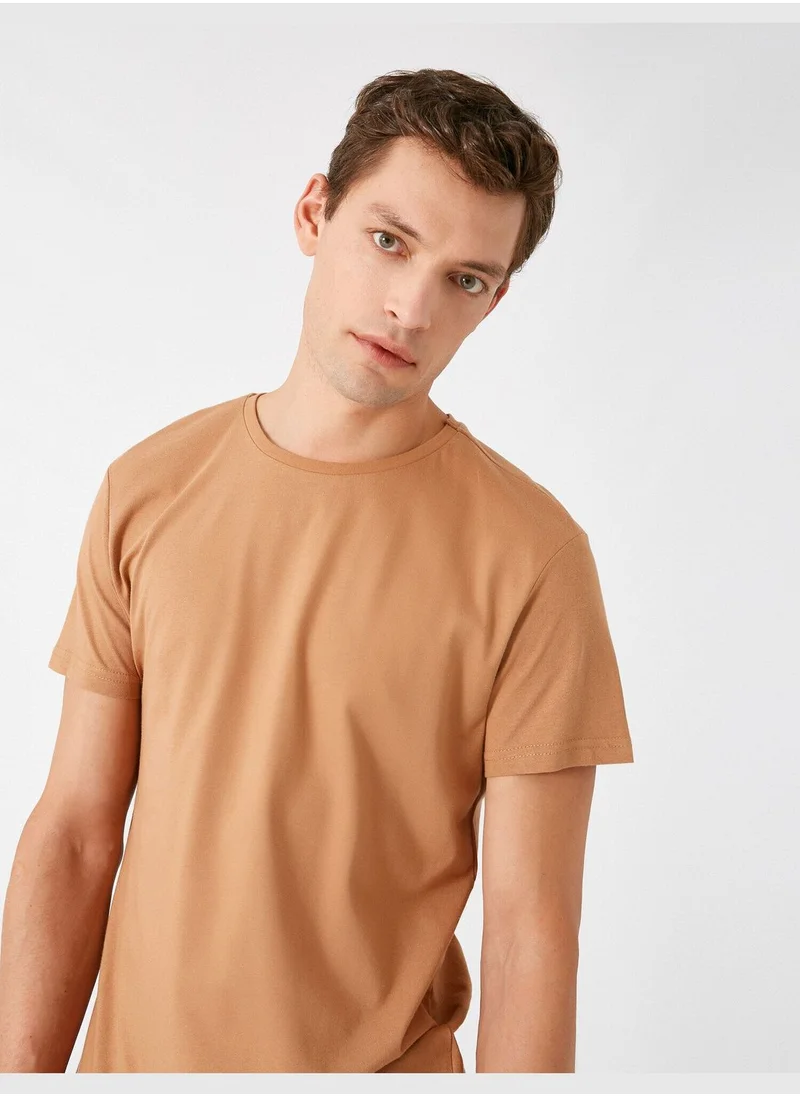 كوتون Crew Neck Short Sleeve T-Shirt Cotton