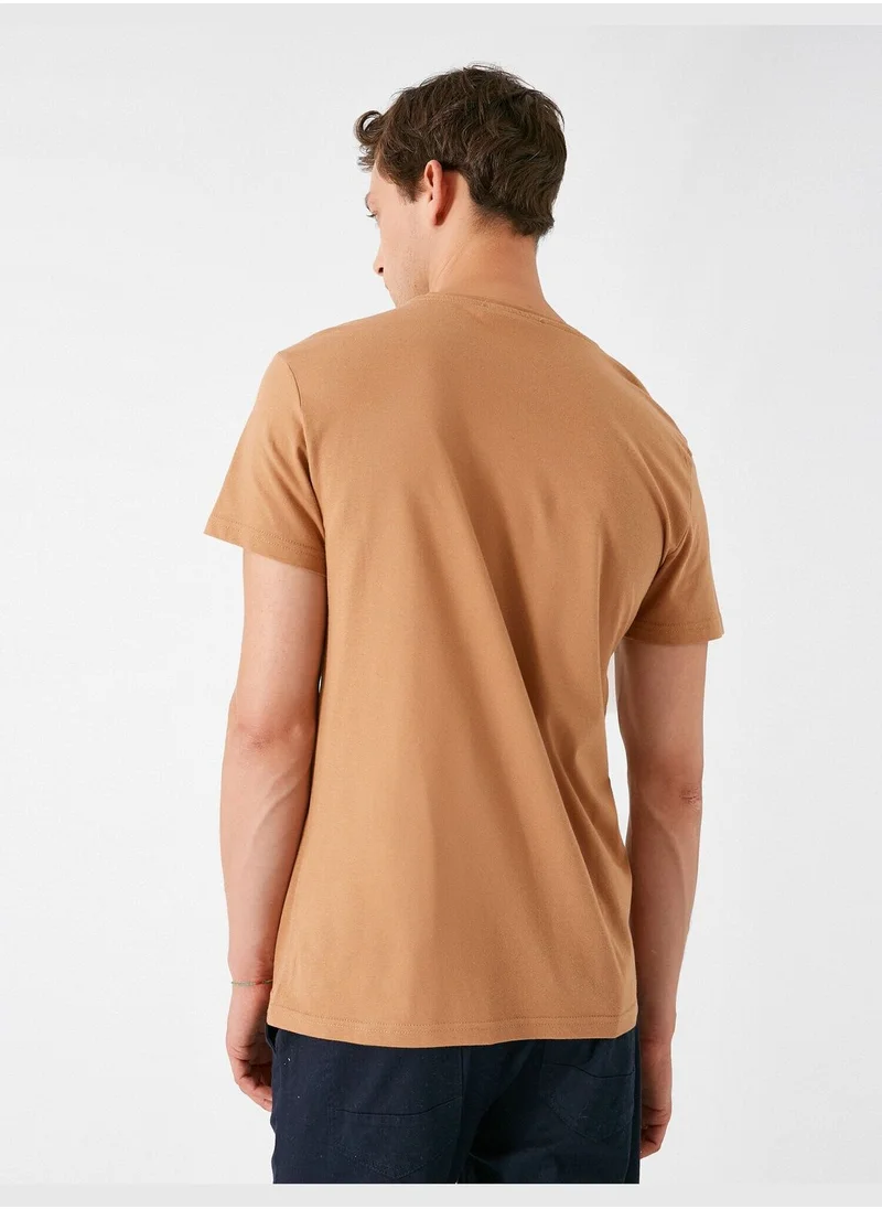KOTON Crew Neck Short Sleeve T-Shirt Cotton