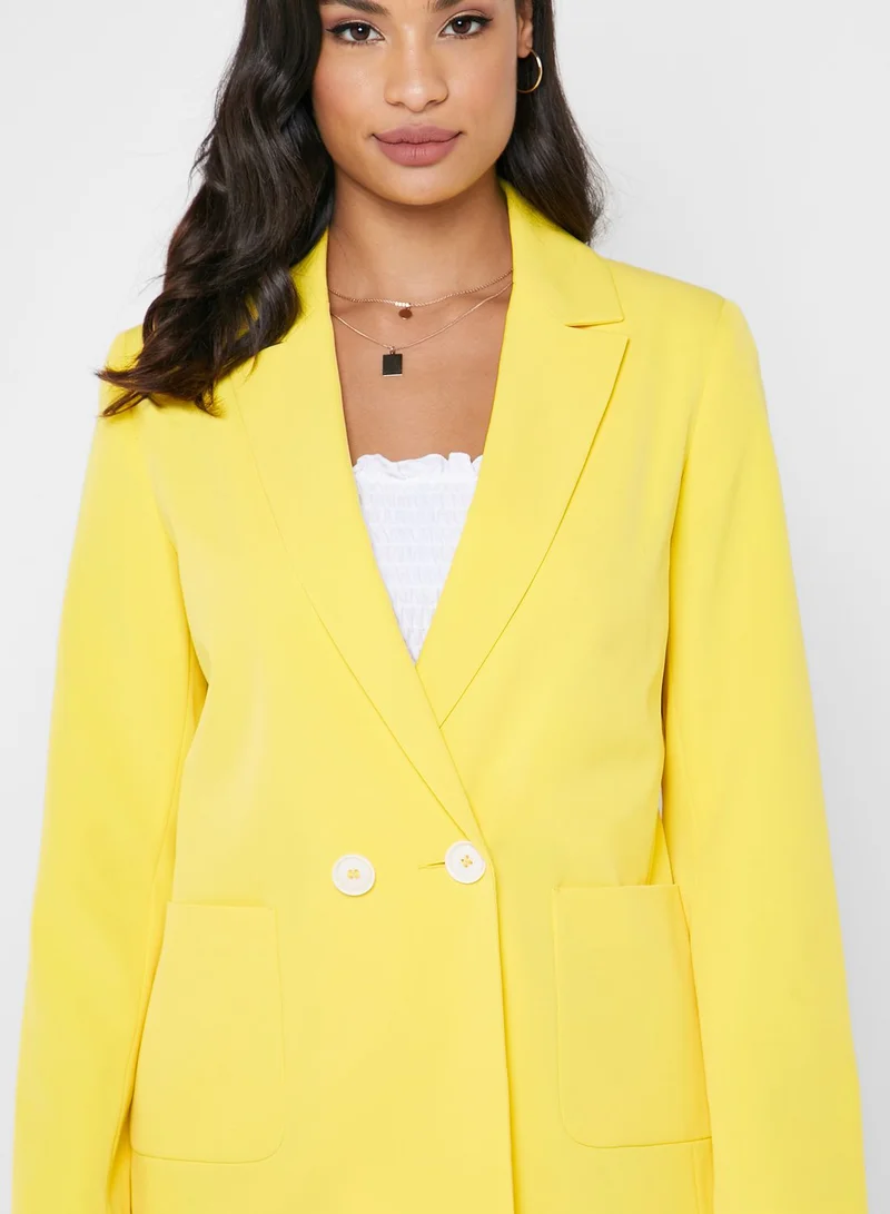 Miss Selfridge Double Breasted Oversized Blazer
