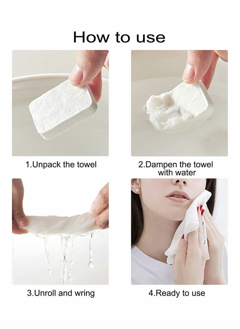 Excefore - Disposable Compressed Towel Tablets 44 Pack Compressed Washcloths, Camping Towels, Large Towels 15.7in Long and Thick, Soft and Reusable, Suitable for Baby Travel Camping Guests - Image 1