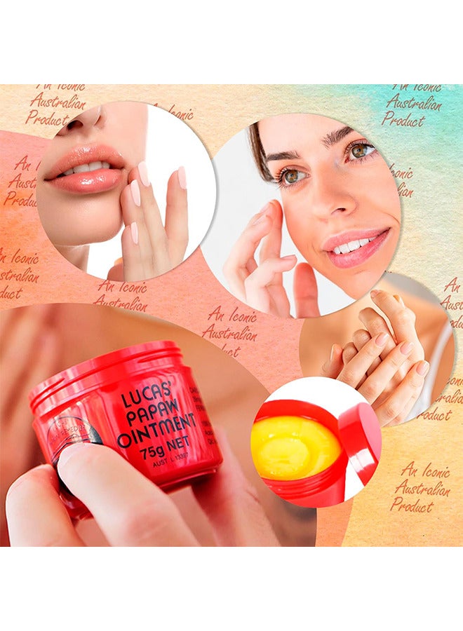 Lucas Papaw Papaw Ointment Ointment 75 Grams, Rich In Papaw And Avocado Extracts, Improve Dry Skin, Prevent Dryness And Peeling, Multi-Purpose Balm For Hydrating Lip/Skin/Cuticles/Nails/Beauty Finishing - Image 5