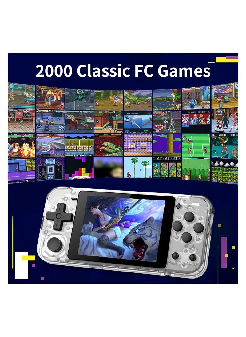 SYOSI - Q90 Portable Game Console, Open Source Linux System, Vibration Motor, 3000+ Games, Compatible with Various Simulators, Hd Picture Quality, Sustainable Use for 6 Hours, for Travel and Camping(64G) - Image 1