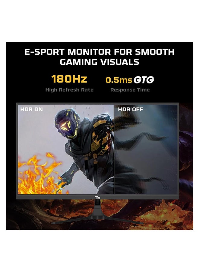 تويستيد مايندز شاشة ألعاب مسطحة 23.8 بوصة، دقة FHD 1920 x 1080، زمن استجابة 0.5 مللي ثانية، HDR، معدل تحديث 180 هرتز، IPS سريع ودعم GSync، تجربة ألعاب سلسة وخالية من الضبابية، HDMI 2.0 - Image 3