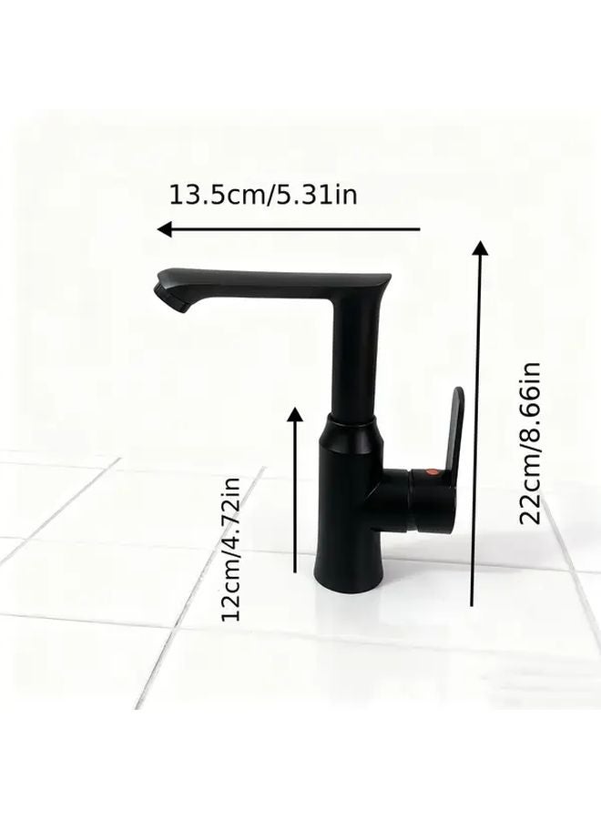 Modern Black Single Hole Bathroom Sink Faucet Bathtub Shower Wash Basin Tap - Image 4