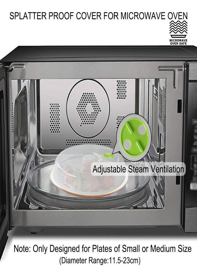 Bealuffe Microwave Covers for Food 5 PCS Microwave Splatter Lid Cover Dish Cover Plate Splatter Shield for Microwave Oven - Image 3