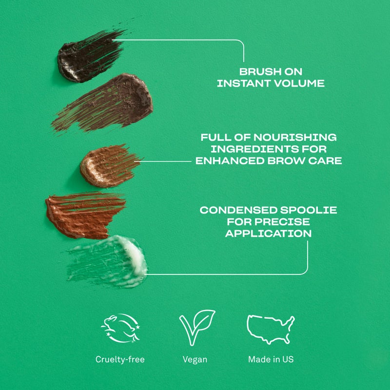 Babe Original Volumizing Eyebrow Filler For Thicker Brows - Tinted Brow Gel with Peptides & Biotin, Smudge Resistant Brow Mascara, Auburn - Image 2