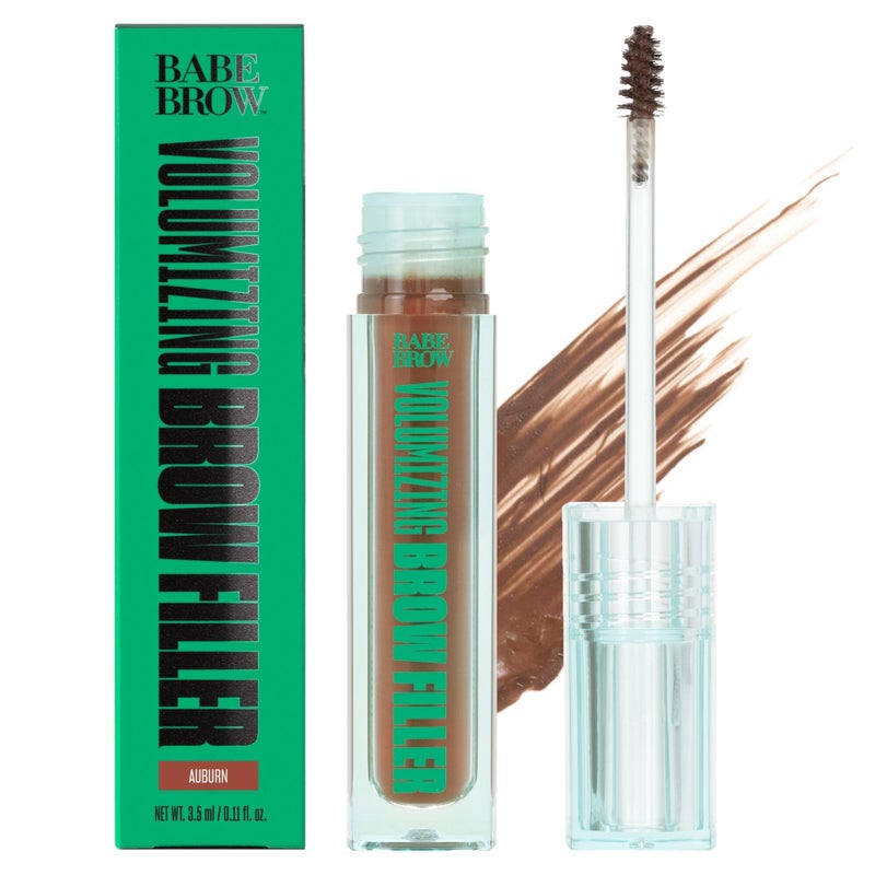 Babe Original Volumizing Eyebrow Filler For Thicker Brows - Tinted Brow Gel with Peptides & Biotin, Smudge Resistant Brow Mascara, Auburn - Image 1