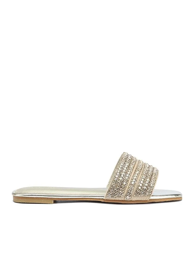 فايور Crystal Embellished Flat Sandal MY 372