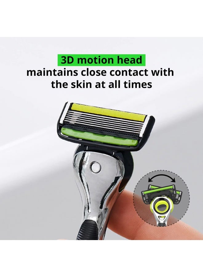 Dorco Pace 6 Pro 3D Motion Razor System - 1 Handle + 9 Cartridge Set - Image 2