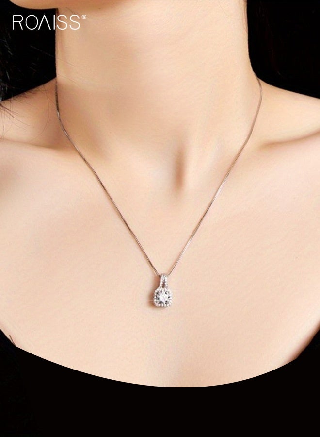 رويس مجموعة مكونة من 3 قطع من قلادة وأقراط وأساور مربعة الشكل فاخرة وخفيفة الوزن للنساء، إكسسوار أنيق وبسيط لحفلات الزفاف والحفلات اليومية - Image 4