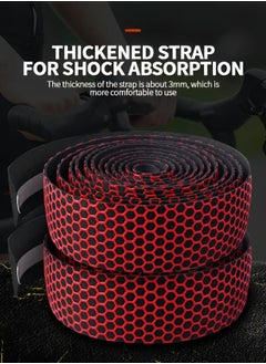 GROIC 2 Rolls Bike Handlebar Tapes, Road Bicycle Bar Tape, Professional Bicycle Handlebar Tape, Racing Bike Cycling Handle Wraps Drop Bar Wraps for Better Grip with End Plug  - Image 4