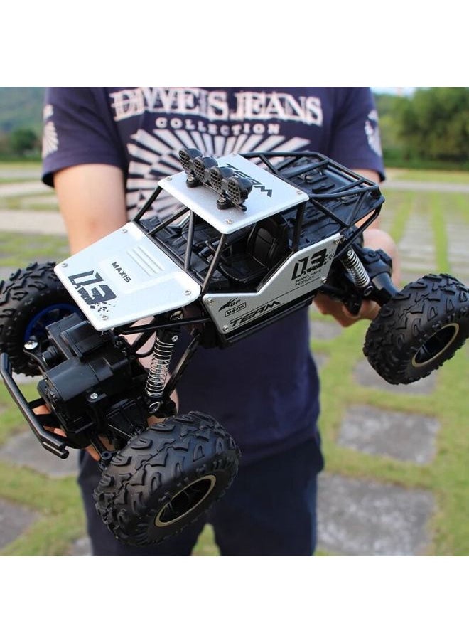 Remote Control Car Toys - Rc Tank Turret Rotation Sound Effects 116 Scale High-speed Off-road Vehicle-Color:6141-28cm Alloy Silver-Proportion:Single Power Package-No Backup Battery No. 5 Screwdriver  - Image 1