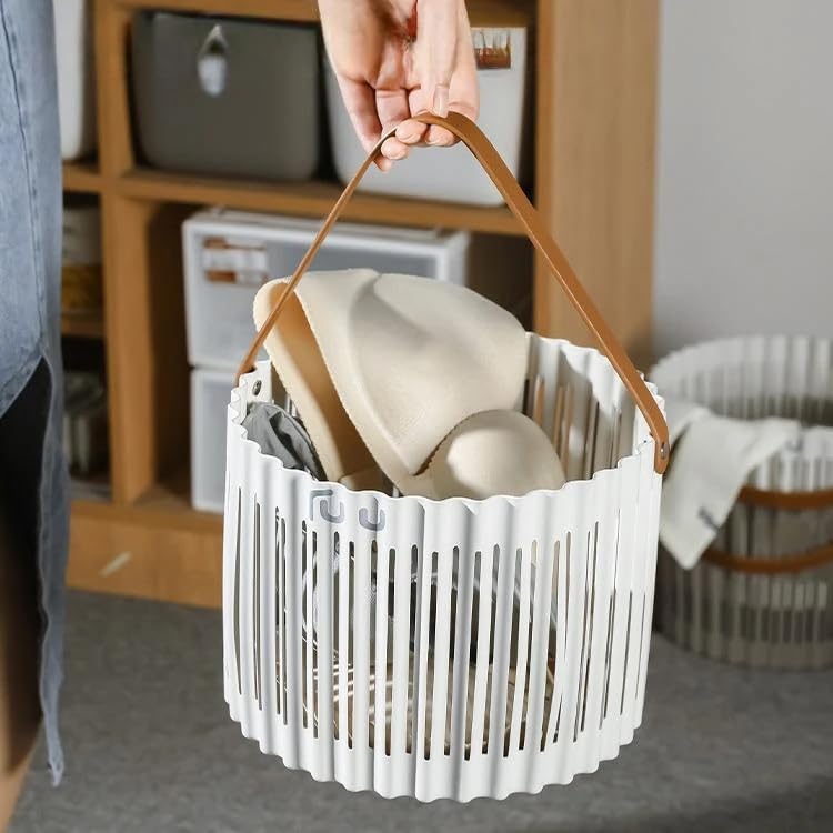 Calyrex Collapsible Laundry Hamper Dirty Clothes Hampers for Laundry Large Storage Basket with Handles in Bedroom Dorms and Living Rooms - Image 1