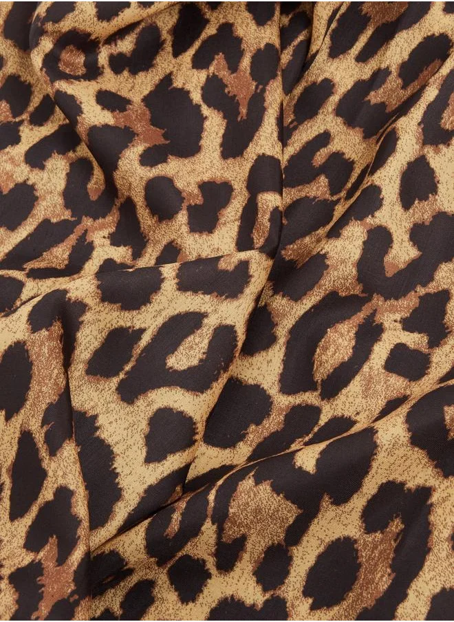 ستايلي Styli Leopard Print Square Scarf