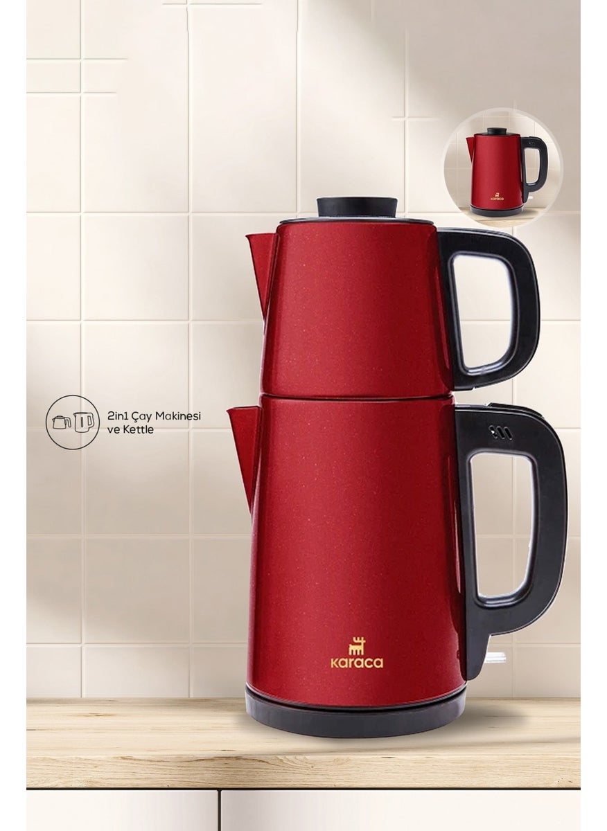 Tea Break Rouge Red Steel Kettle & Tea Machine - pzsku/Z6F6350FE02D0116E76A8Z/45/_/1730837871/d04d71b1-c2f2-40e1-b1e0-de93d6732959