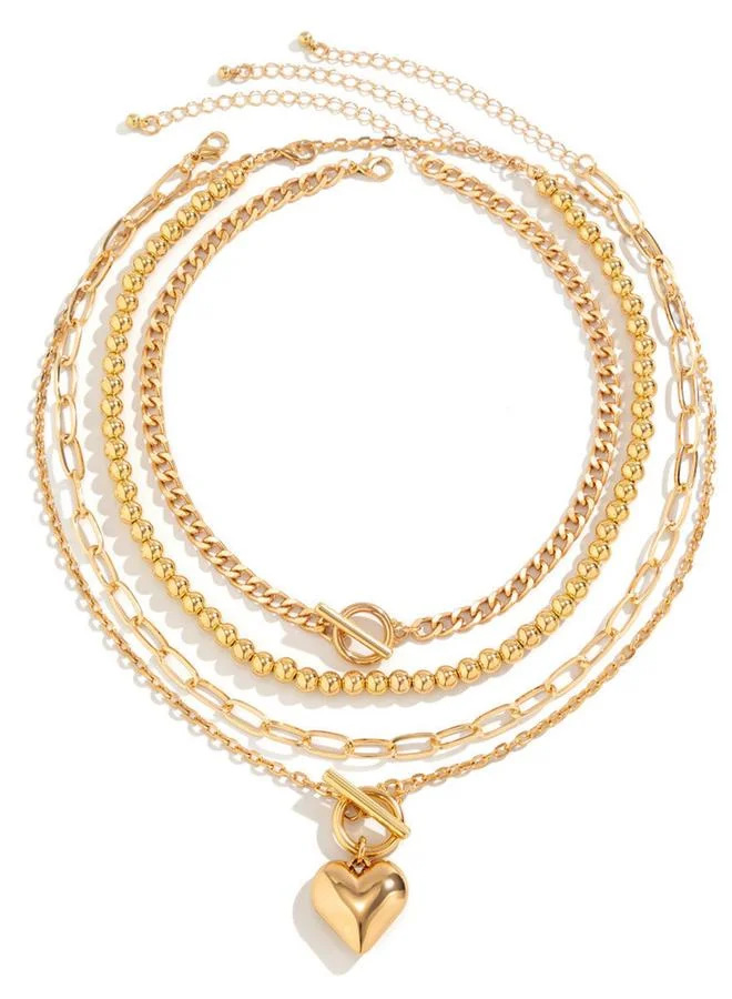 Take Two Take Two Set of 4 - Gold Layered Necklace