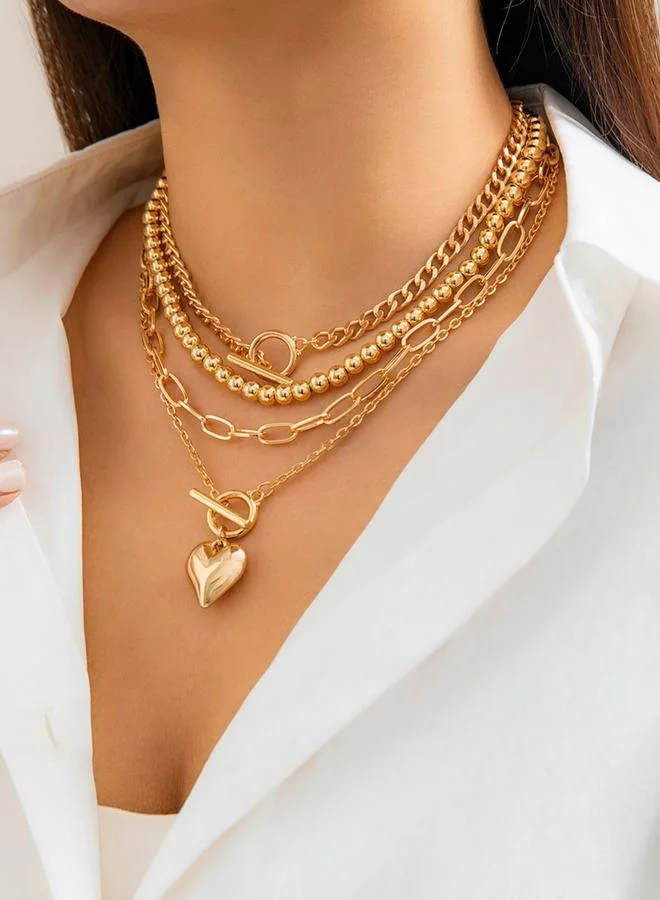 Take Two Take Two Set of 4 - Gold Layered Necklace