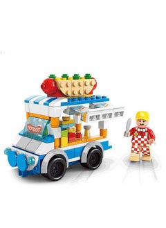Y&D 167-Piece Mini Street Food Stall Building Block Toy 
