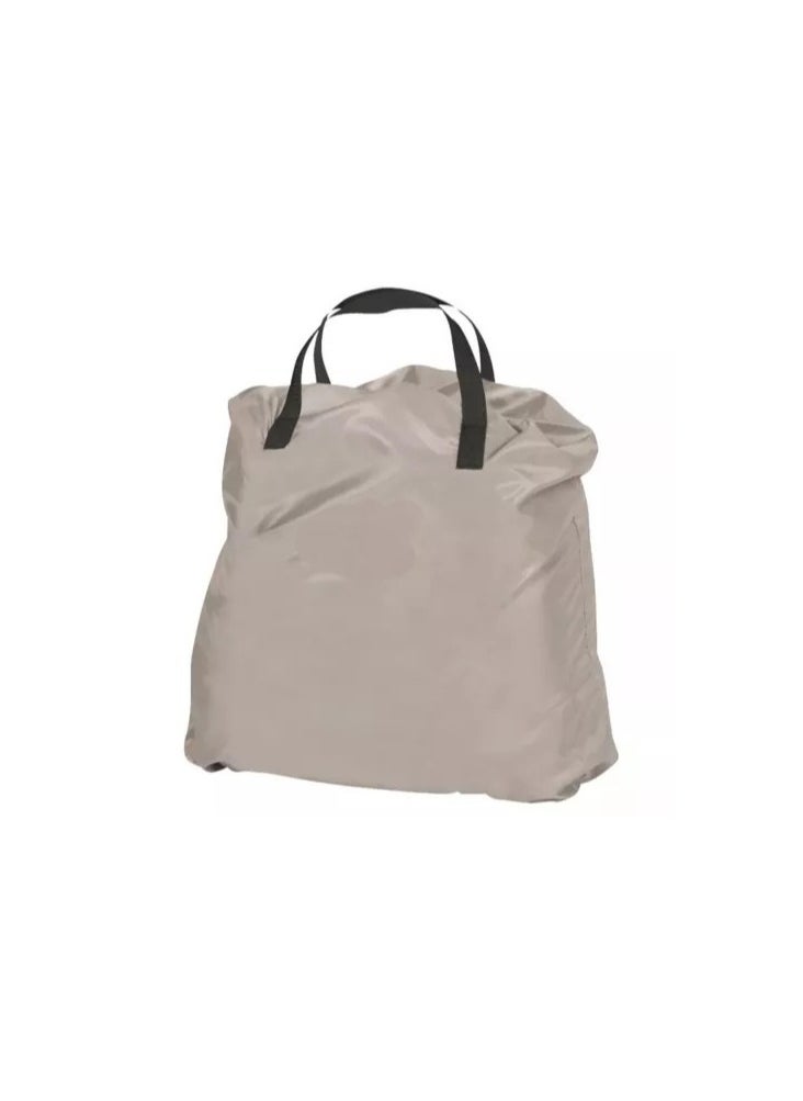 جاجيك Queen-Size Inflatable Mattress with Built-in Pump – Single Chargeable Beige | Self-Inflating Double Height Air Bed with Adjustable Firmness | Dual Chamber Design, Built-in Nightlight, and USB Port | Raised Flocked Velour Surface for Full-Body Support | Includes Carry Bag - Image 4