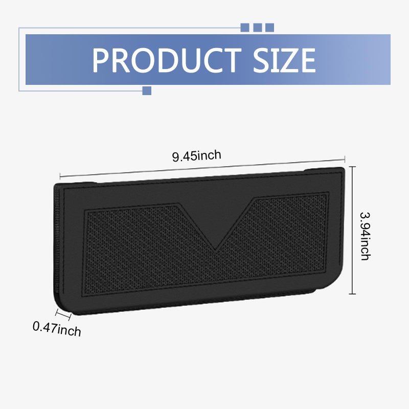 Zosgrew Car Storage Pocketï¼ŒLeather Car Side Pocket Organizer, Multifunctional Seat Gap Pouch, for Can Hold keys, Wallets, Cards, Mobile Phones, Sunglasses, Banknotes (Black) - Image 2