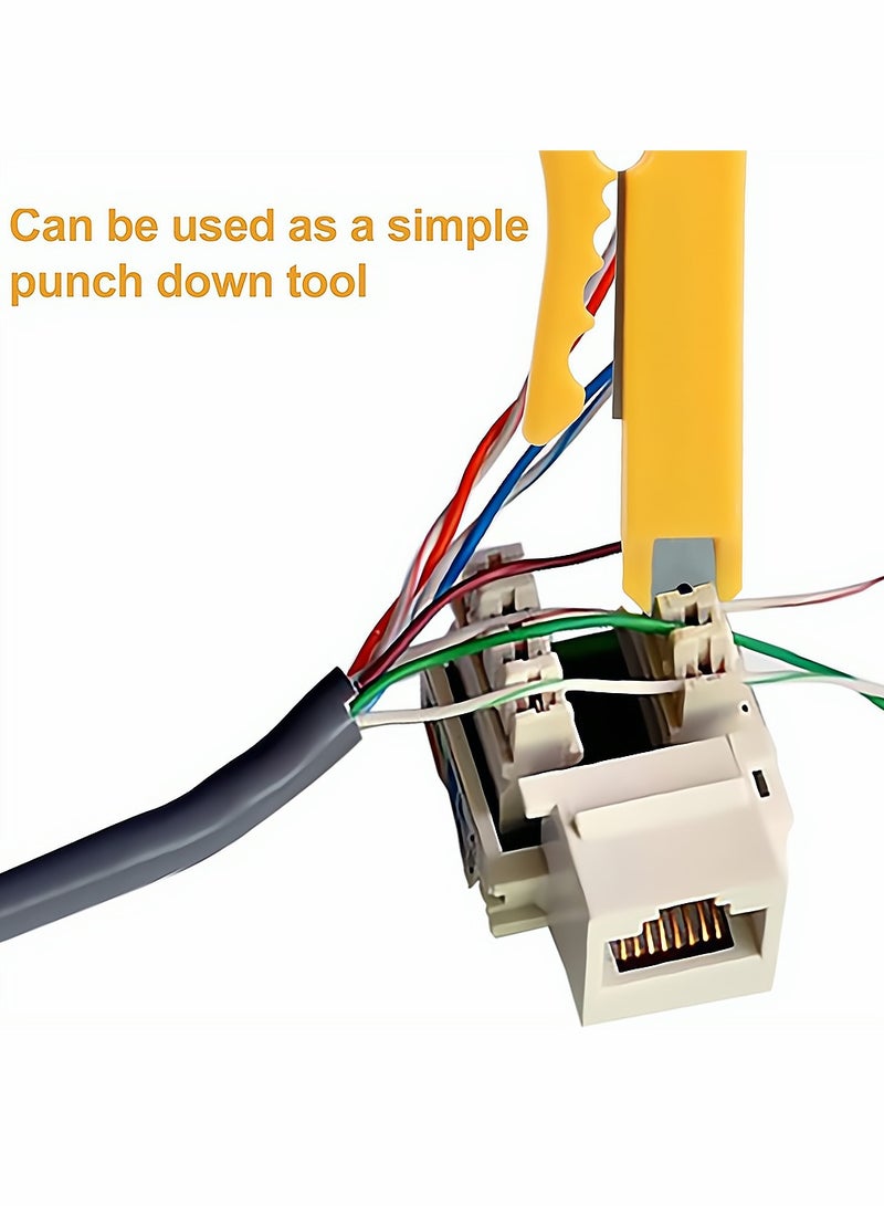 Portable Wire Stripper and Crimping Tool Kit 10 Pack for Network Data Telephone and Computer Cables Easy to Use - Image 3