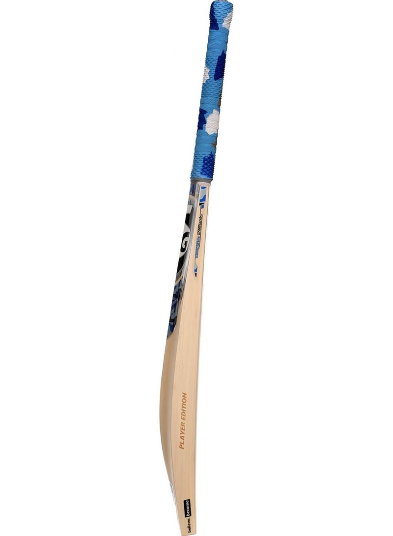 SG Player Edition Cricket Bat For Mens and Boys (Beige, Size - 6) | Material: English Willow | Lightweight | Free Cover | Ready to play | For Professional Player | Grade 1+ - Image 1