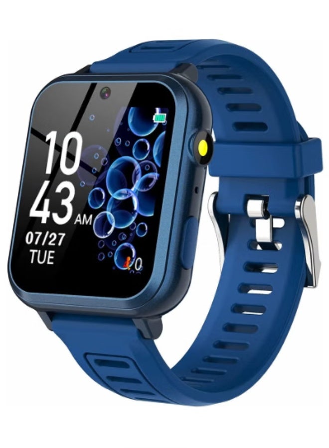 Kids Smart Watch with 16 Built-in Games, Music Player, Camera, Video Recorder, Alarm, Calculator, Flashlight & Pedometer – Educational Gift Toy for Boys and Girls (Ages 3–12) – Blue - Image 1