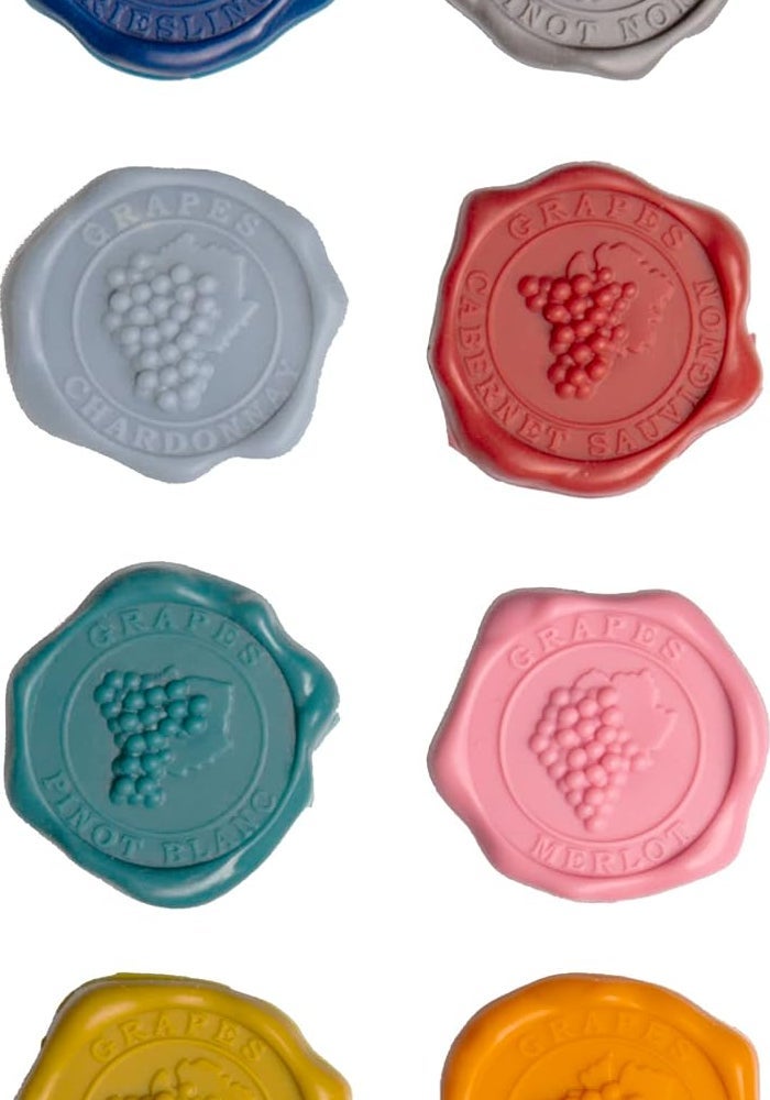 Vacu Vin Glass Markers Classic Set of 8 - Grapes Design - Image 5