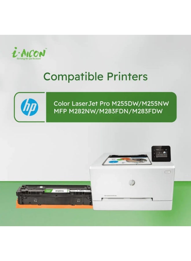 i-AICON Compatible Laser Toner Cartridge Yellow W2212A 207A 1600 Pages HP Replacement - Image 3