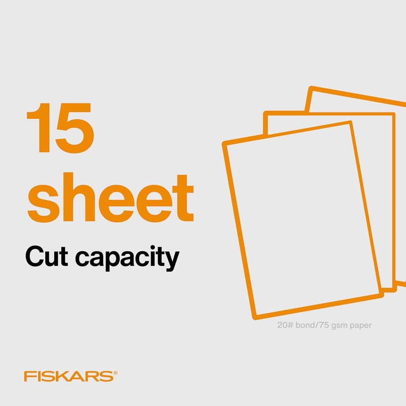 Fiskars Recycled Bypass Guillotine Paper Cutter 12 Cut Length SelfSharpening Paper Trimmer for Crafting and Scrapbooking Arts and Crafts Supplies Photo Cutter with 30 Recycled Materials - Image 4