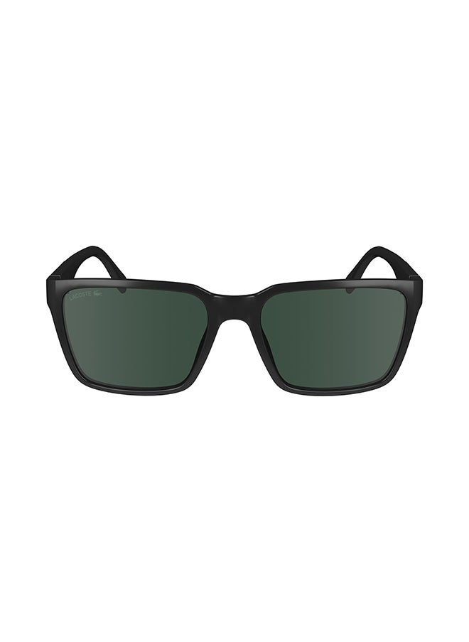 LACOSTE - Men's UV Protection Rectangular Sunglasses - L6011S-001-5618 - Lens Size: 56 Mm - Image 1