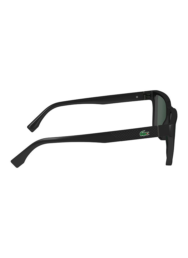 LACOSTE - Men's UV Protection Rectangular Sunglasses - L6011S-001-5618 - Lens Size: 56 Mm - Image 1