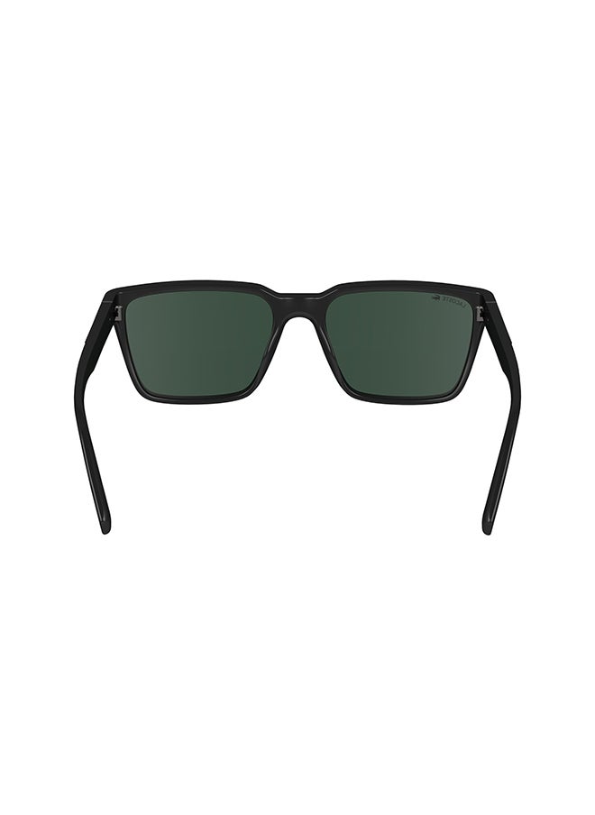 LACOSTE - Men's UV Protection Rectangular Sunglasses - L6011S-001-5618 - Lens Size: 56 Mm - Image 1