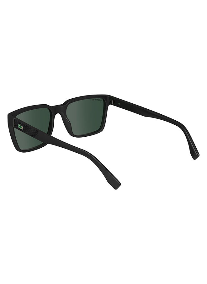 LACOSTE - Men's UV Protection Rectangular Sunglasses - L6011S-001-5618 - Lens Size: 56 Mm - Image 1