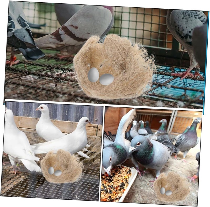 **POPETPOP 2 أكياس من مواد تعشيش طبيعية للطيور، مناسبة للببغاوات والحمام، ومفروشة من الجوت لتعشيش والاختباء، مستلزمات آمنة وموثوقة للطيور** - Image 3