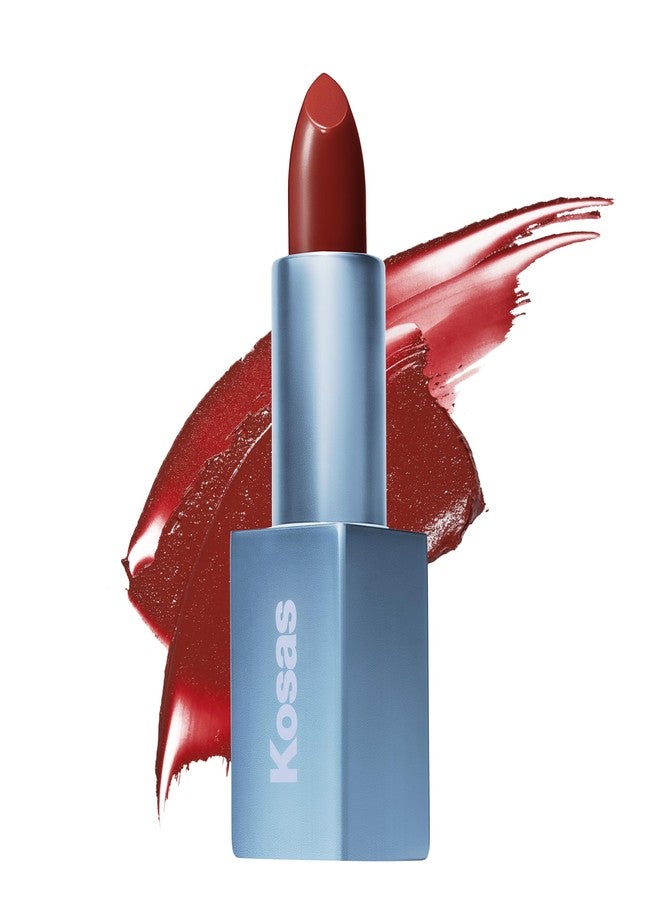 Kosas Weightless Lip Color Nourishing Satin Lipstick - High Impact Lip Color with Clean Formula - Comfy Feel & Soft Finish - Deep Talks - Image 1