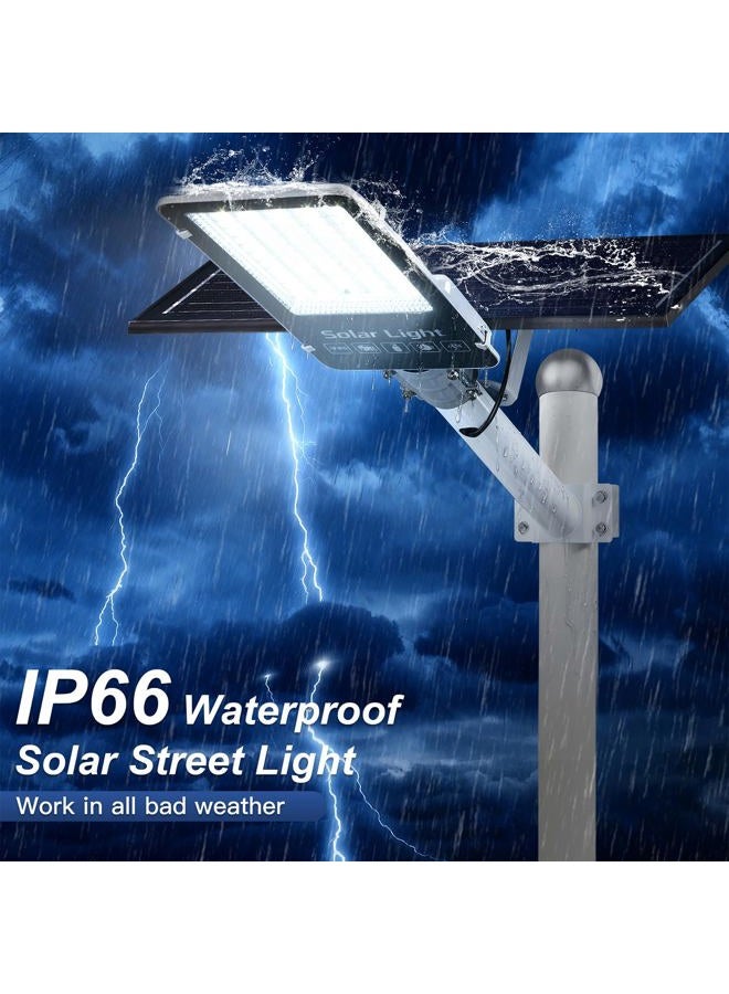 JWT 12000W Solar Street Lights Outdoor,6500K Solar Parking Lot Light Commercial Dusk to Dawn, Heavy Duty Split Type Solar Lights Outdoor Waterproof IP66 Remote Control, Street Light for Yard/Driveway - Image 3