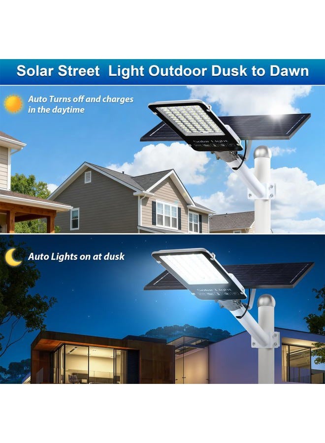 JWT 12000W Solar Street Lights Outdoor,6500K Solar Parking Lot Light Commercial Dusk to Dawn, Heavy Duty Split Type Solar Lights Outdoor Waterproof IP66 Remote Control, Street Light for Yard/Driveway - Image 2