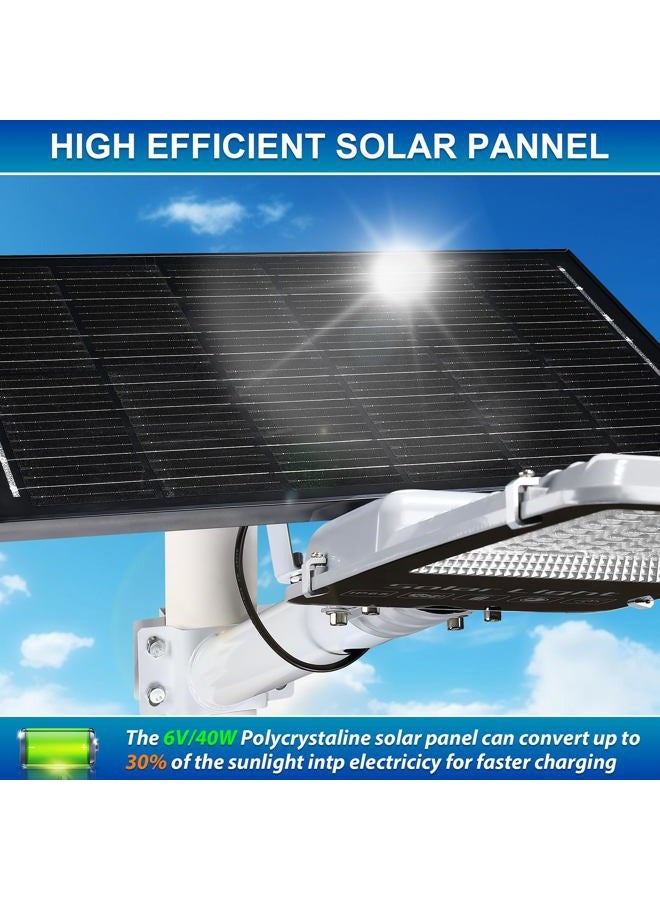 JWT 12000W Solar Street Lights Outdoor,6500K Solar Parking Lot Light Commercial Dusk to Dawn, Heavy Duty Split Type Solar Lights Outdoor Waterproof IP66 Remote Control, Street Light for Yard/Driveway - Image 4