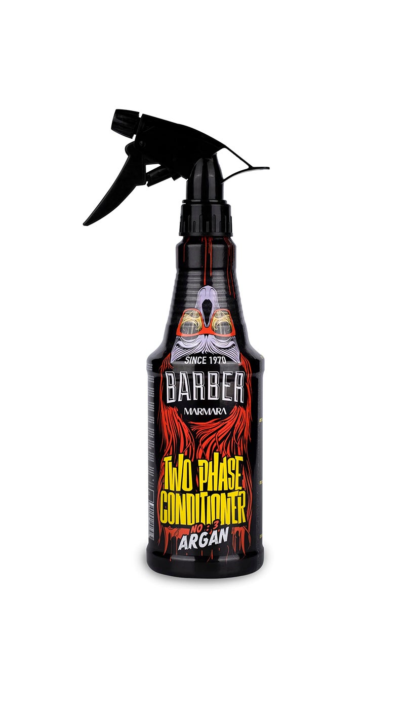 barber marmara بخاخ بلسم باربر مارمارا للرجال رقم 3 أركان 500 مل علاج للعناية بالشعر التالف، حماية من الحرارة، فك تشابك، مضاد لتقصف الأطراف، لمعان، رائحة خشبية - Image 1