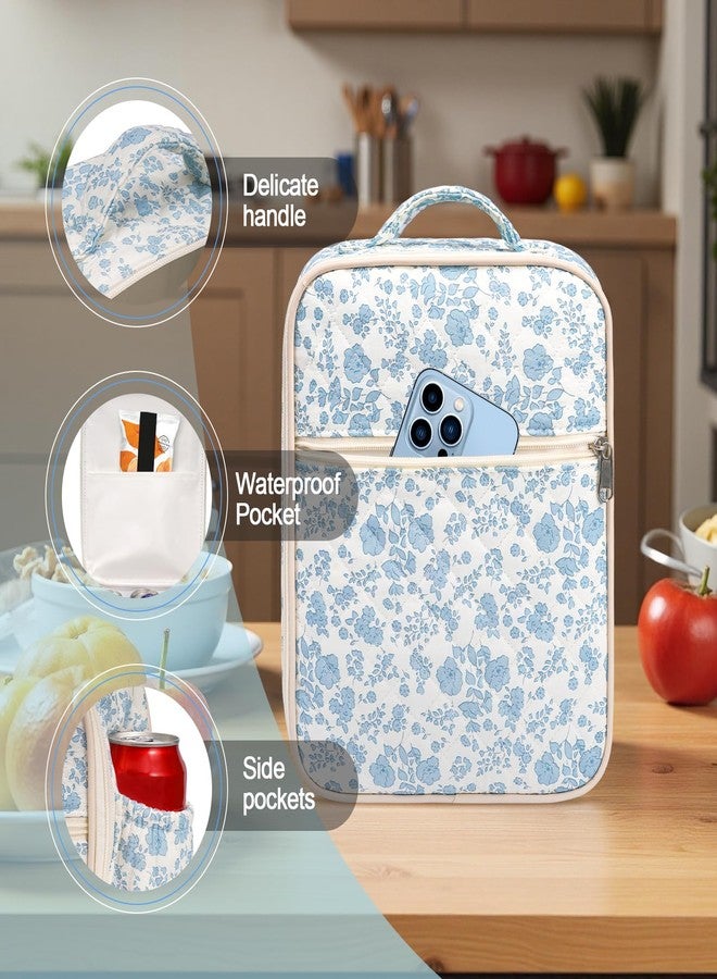 honitty Lunch Box for Women,Adult Small Lunch Bag,Reusable Insulated Lunch Box,Quilted Portable Lunch Bags - Image 5