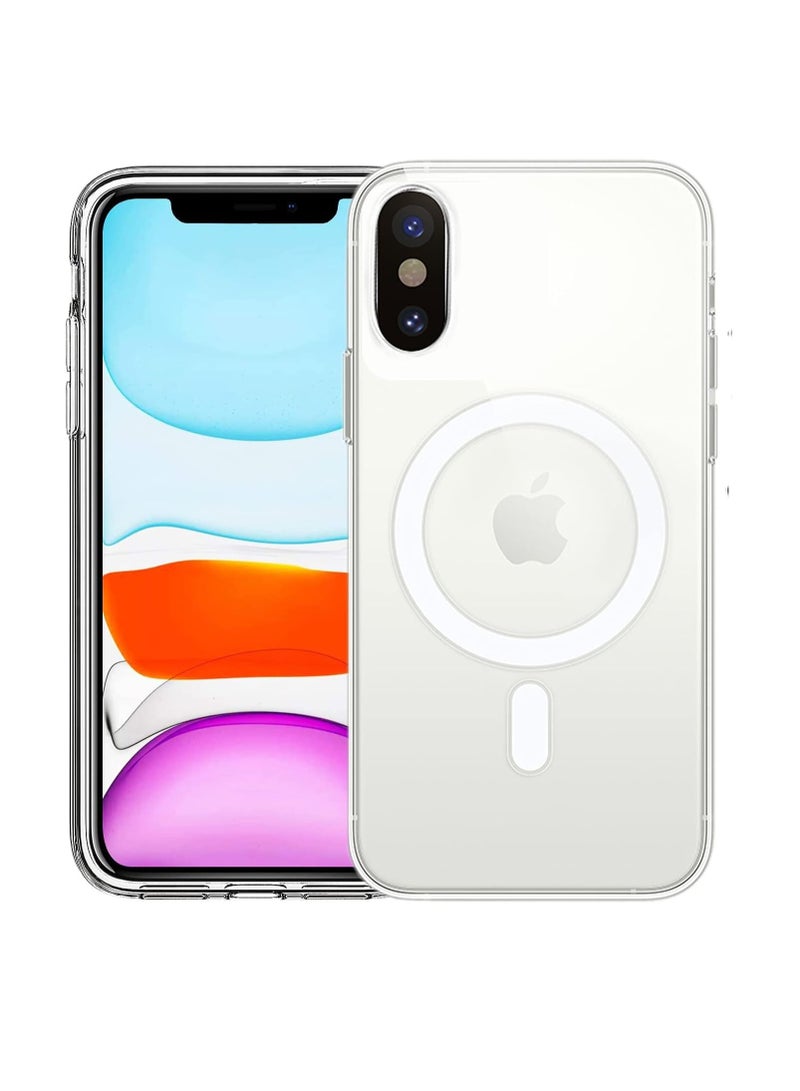 DUSALA IPhone XR Case Camera Control Compatible with MagSafe Shockproof Military-Grade Protection Magnetic Phone Case for iPhone XR Classic Hybrid Case Clear - Image 1