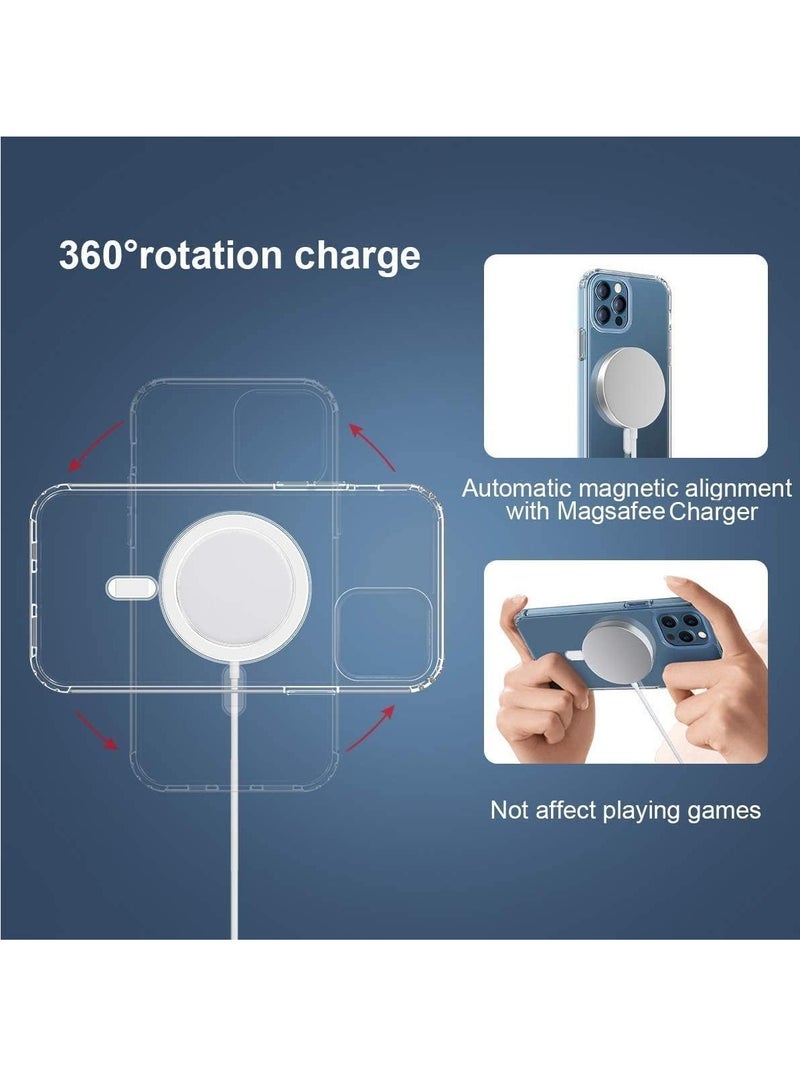 DUSALA IPhone XR Case Camera Control Compatible with MagSafe Shockproof Military-Grade Protection Magnetic Phone Case for iPhone XR Classic Hybrid Case Clear - Image 4