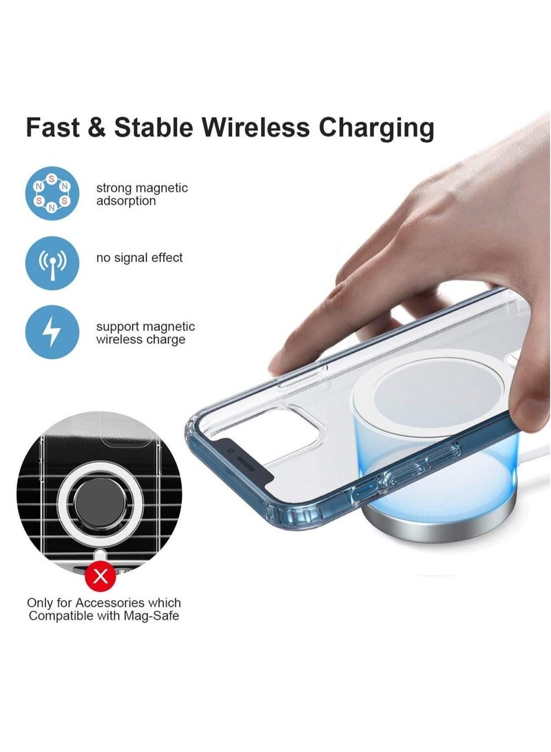 DUSALA IPhone XR Case Camera Control Compatible with MagSafe Shockproof Military-Grade Protection Magnetic Phone Case for iPhone XR Classic Hybrid Case Clear - Image 3